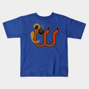 Dark Angel Letter W Ochre Kids T-Shirt